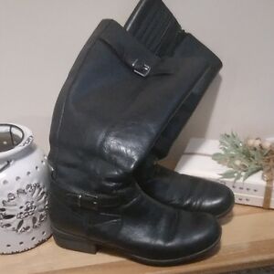 Women's Clarks Leather Riding Boots